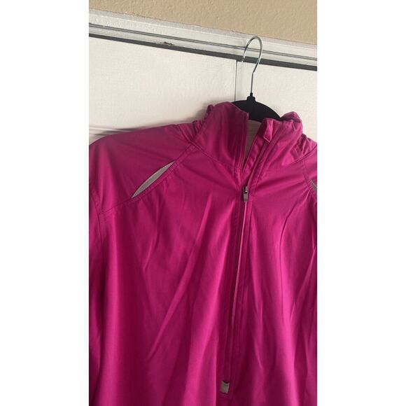 Chase 54 Womens Pink Performance Activewear Jacket Pull On 1/2 Zip Large‎ - Picture 2 of 7